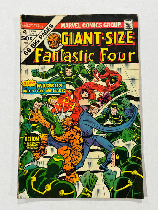 GIANT-SIZE FANTASTIC FOUR #4 GD/VG 1ST APPEARANCE