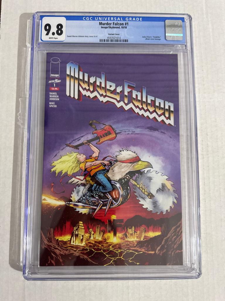 MURDER FALCON #1 9.8 CGC Daniel Warren Johnson Judas Priest Homage Variant