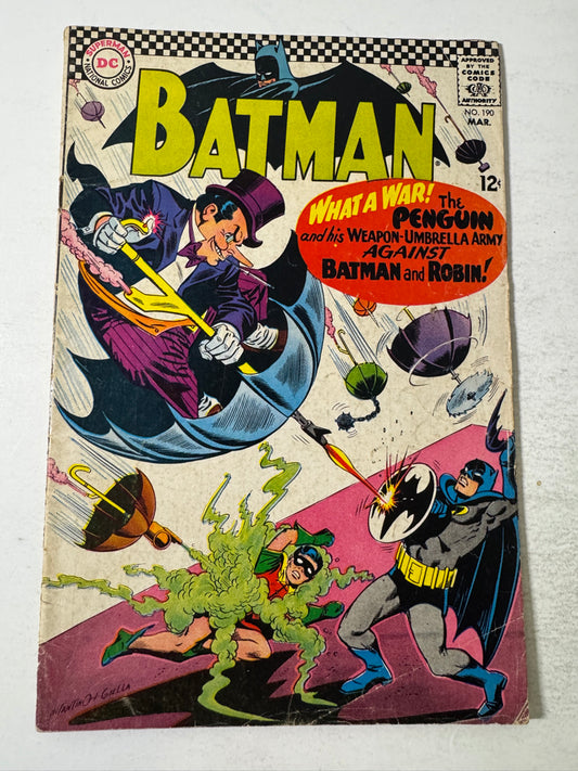 BATMAN #190 VG-