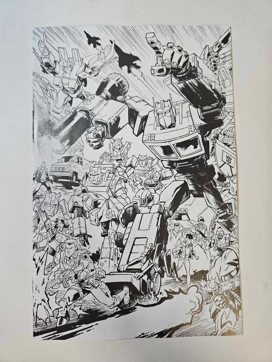 TRANSFORMERS #9 NM B/W Virgin Connecting Variant