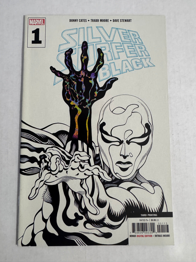 SILVER SURFER BLACK #1 NM 3rd Print Tradd Moore Variant