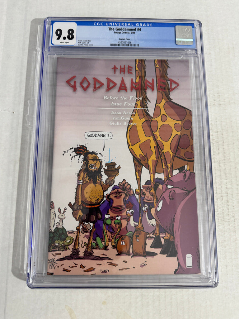 THE GODDAMNED #4 9.8 CGC Skottie Young Variant