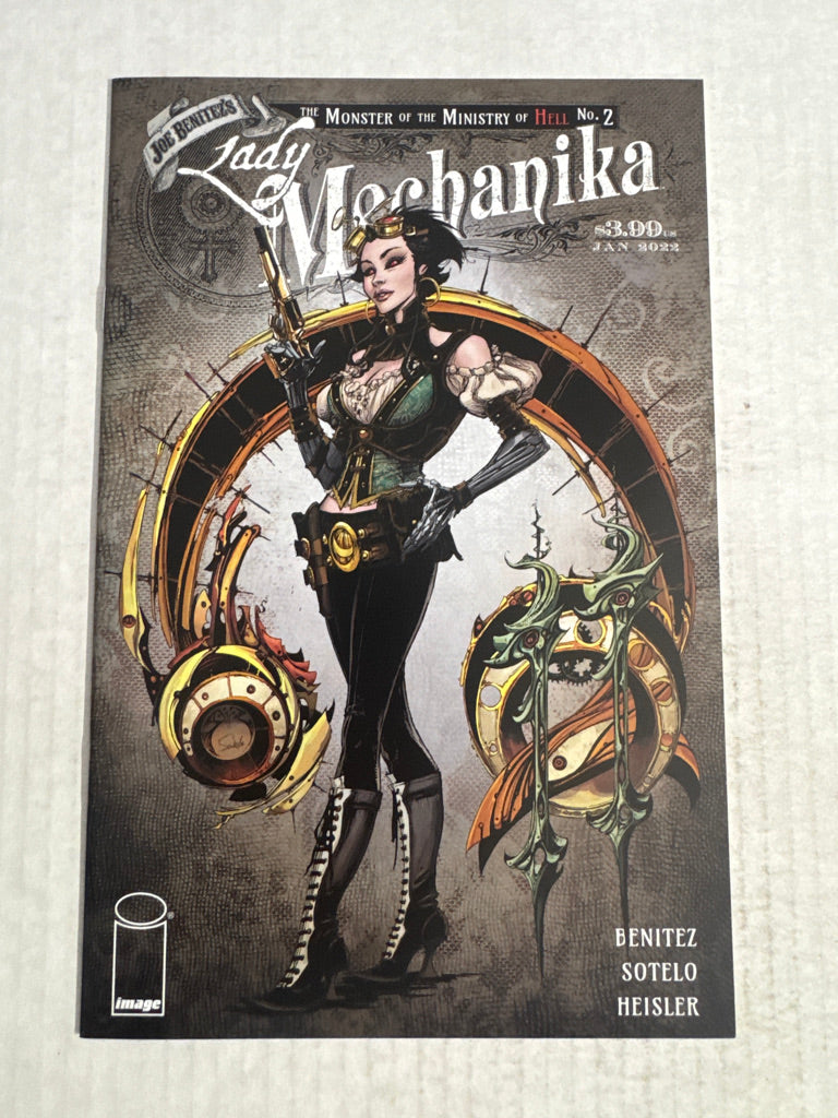 LADY MECHANIKA The Monster of The Ministry of Hell #2 NM Joe Benitez Cover