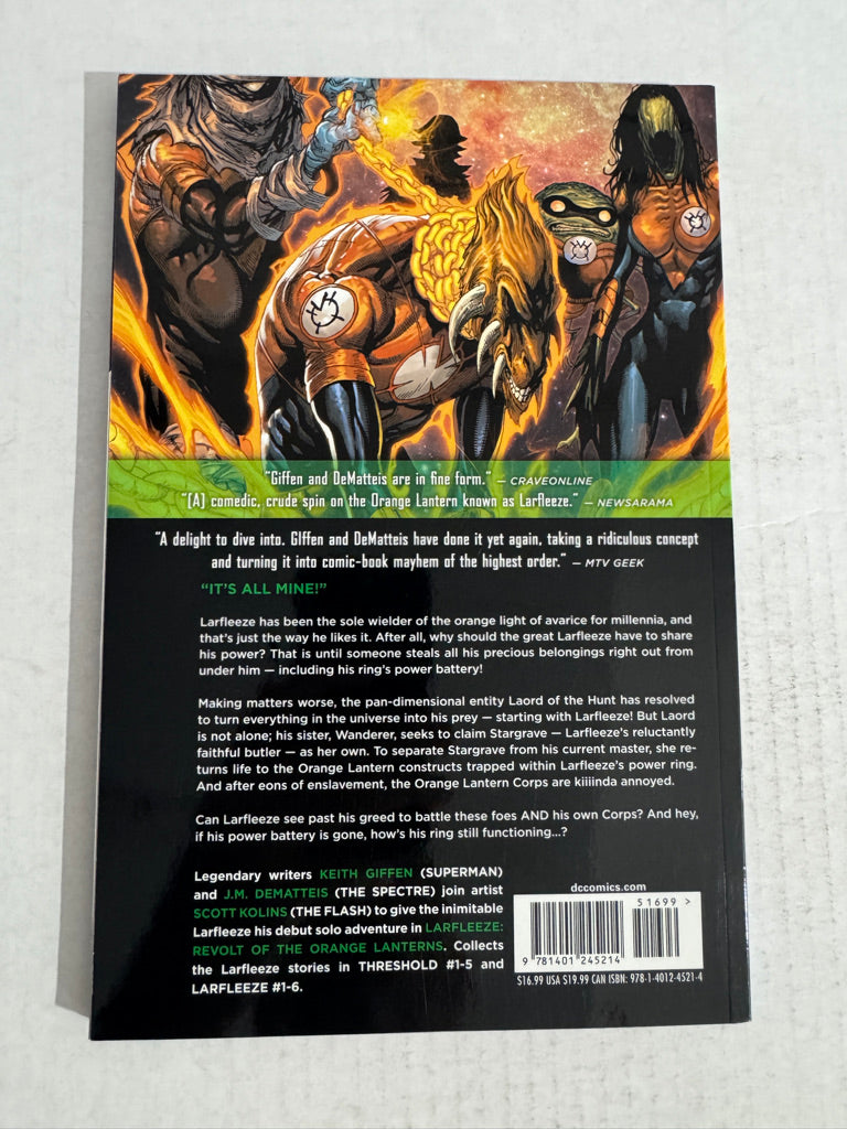 LARFLEEZE Vol 1 Revolt of The Orange Lanterns TPB OOP