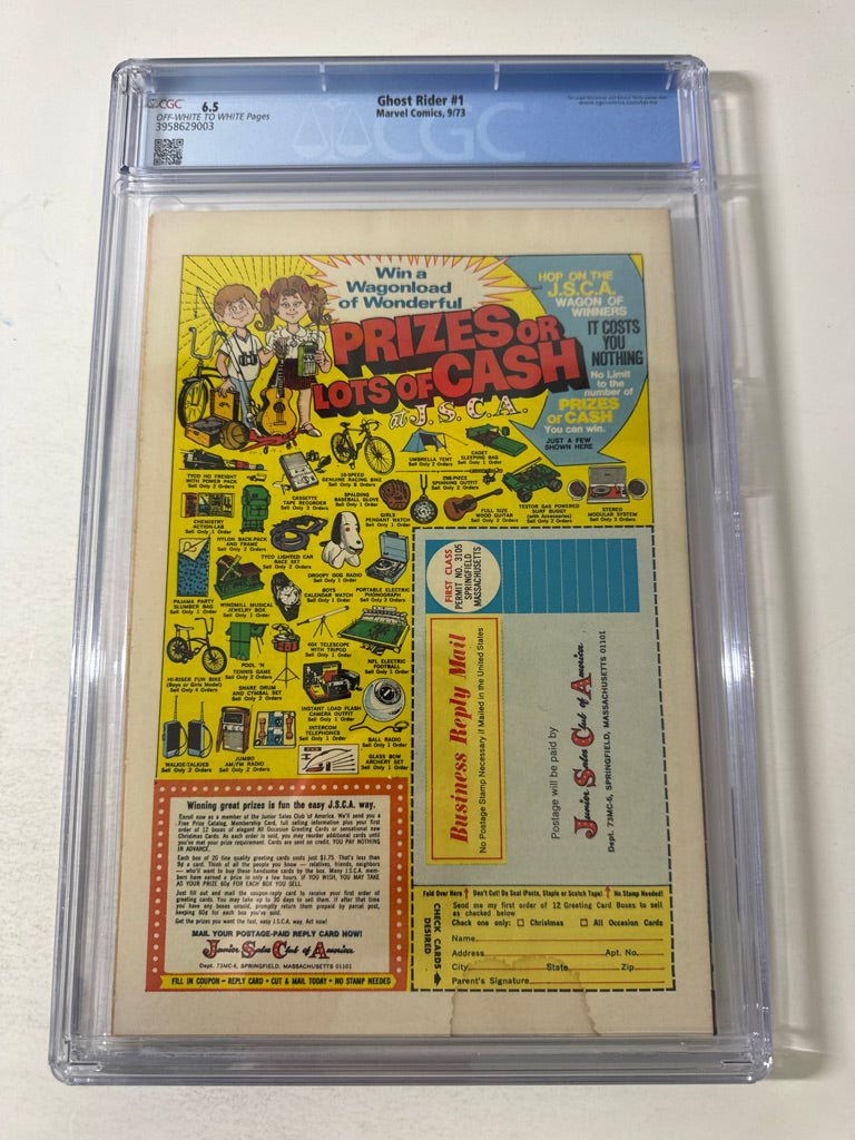 GHOST RIDER #1 CGC 6.5 1ST APPEARANCE