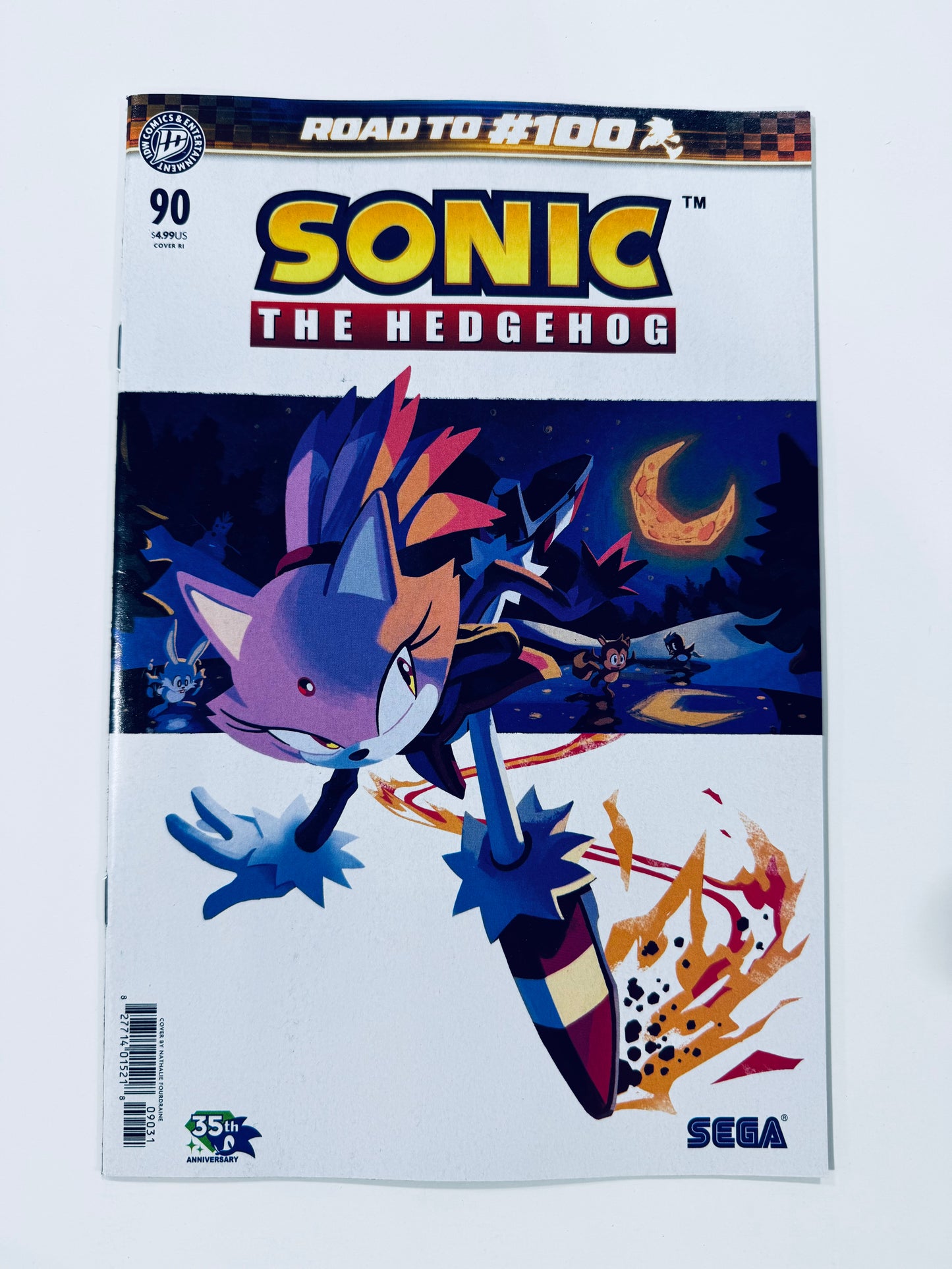 SONIC THE HEDGEHOG #90 NM 1:15 Nathalie Fourdraine Variant