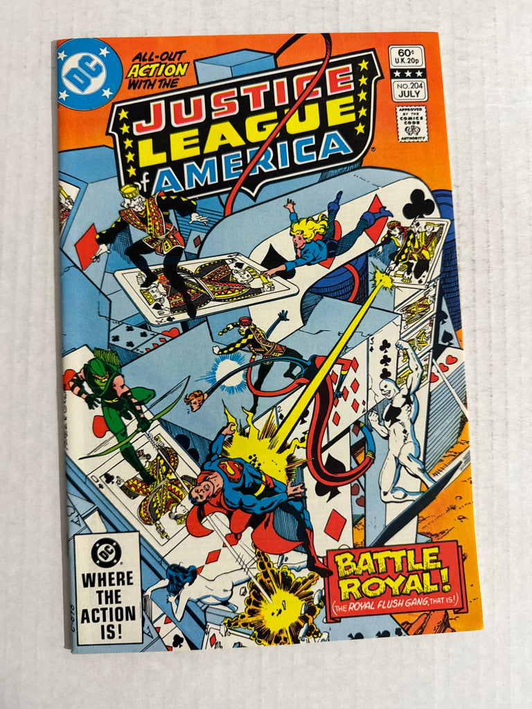 JUSTICE LEAGUE OF AMERICA #204 NM George Perez Cover