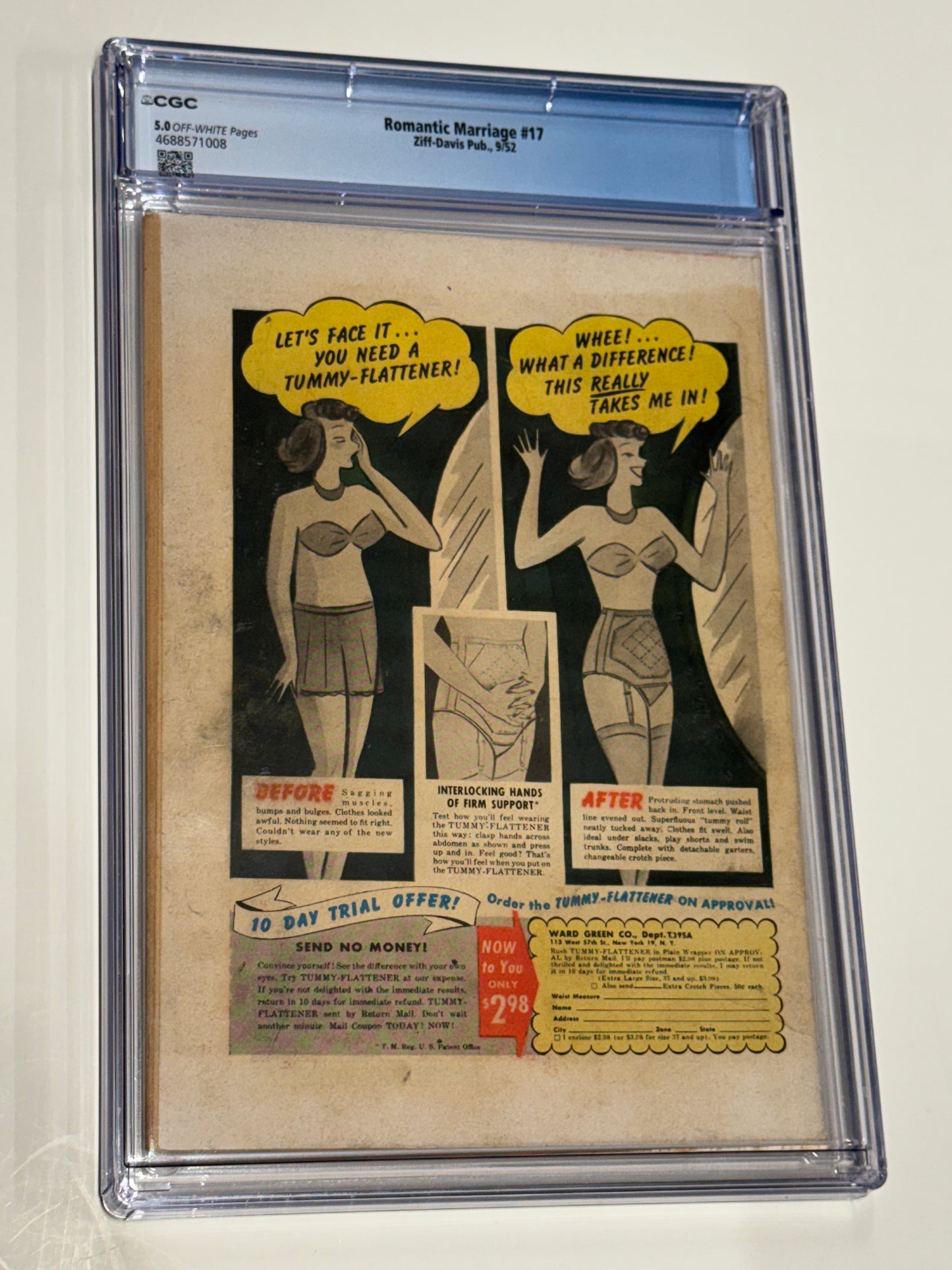 ROMANTIC MARRIAGE #17 CGC 5.0