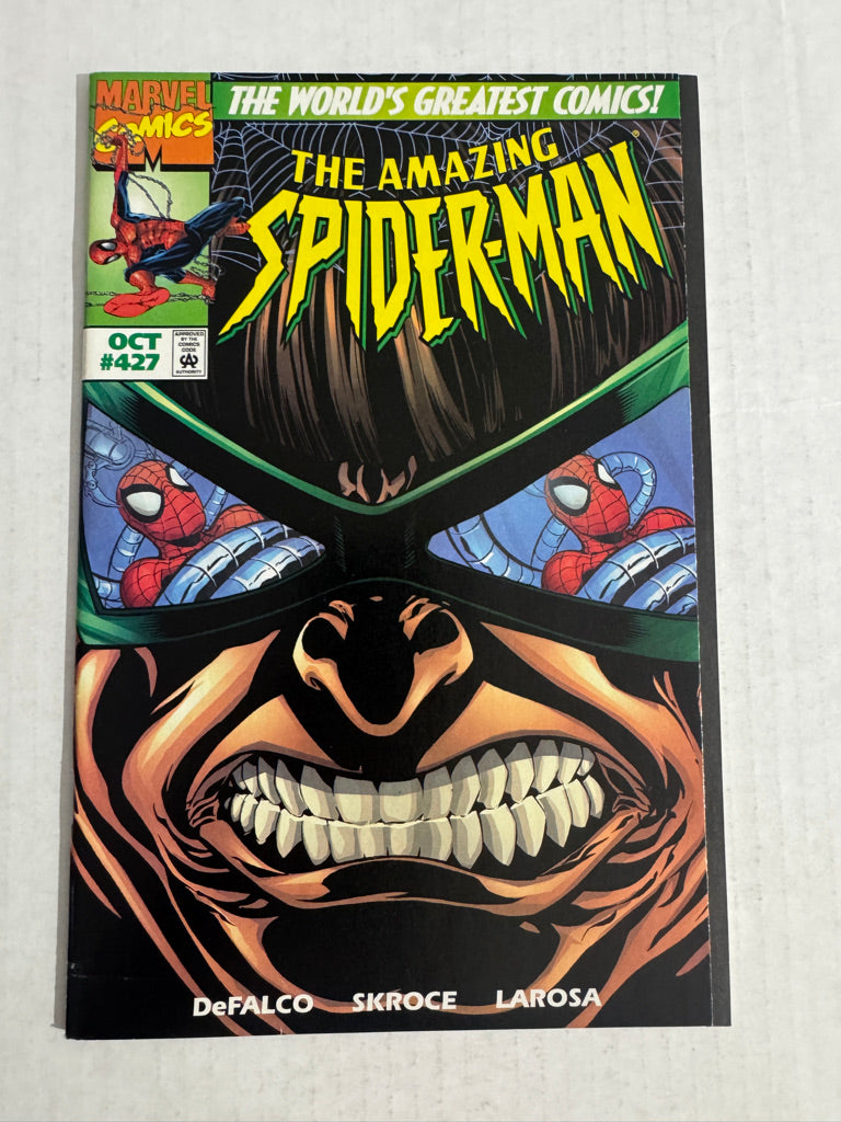 AMAZING SPIDER-MAN #427 VF John Romita Sr Gatefold Cover