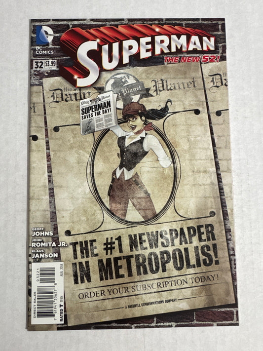 SUPERMAN #32 Vol 3 NM Bombshells Variant 1ST APPEARNACE