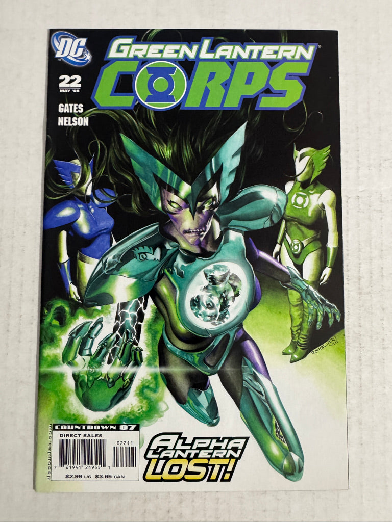 GREEN LANTERN CORPS #22 Vol 2 VF Migliari Cover