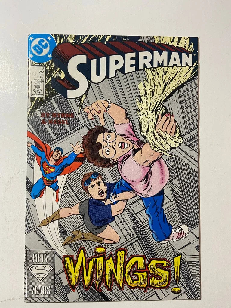SUPERMAN #15 Vol 2 NM John Byrne Cover