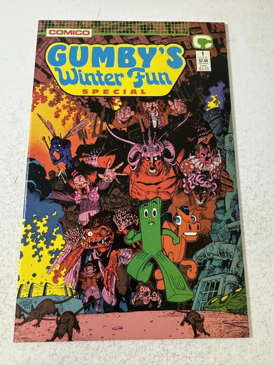 GUMBY'S WINTER FUN SPECIAL #1 NM Arthur Adams Cover