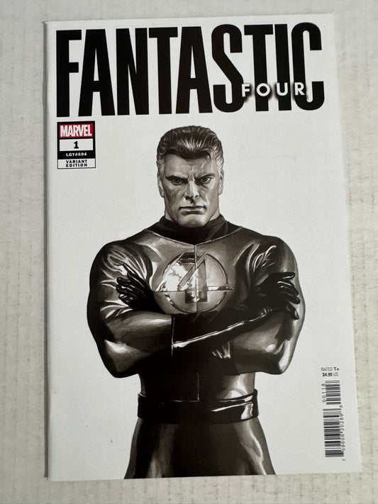 FANTASTIC FOUR #1 Vol 7 NM Alex Ross B/W Variant