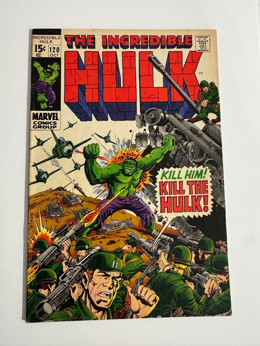 INCREDIBLE HULK #120 VG/FN