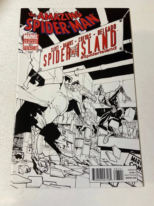 AMAZING SPIDER-MAN #667 NM- 2nd Print Humberto Ramos Variant