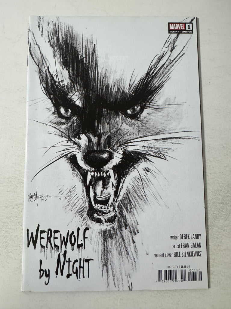 WEREWOLF BY NIGHT #1 Vol 4 VF 1:25 Bill Sienkiewicz Variant