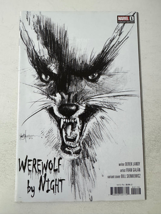WEREWOLF BY NIGHT #1 Vol 4 VF 1:25 Bill Sienkiewicz Variant