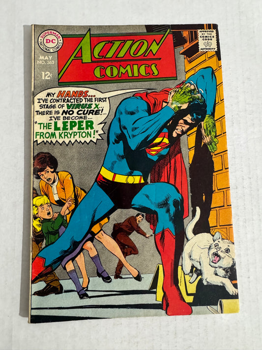 ACTION COMICS #363 VG Neal Adams Cover