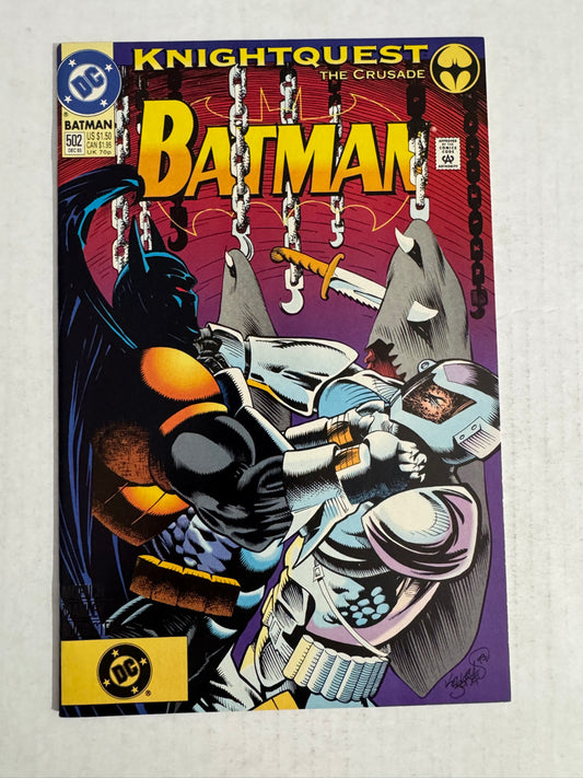 BATMAN #502 NM- Kelley Jones DC LOGO VARIANT