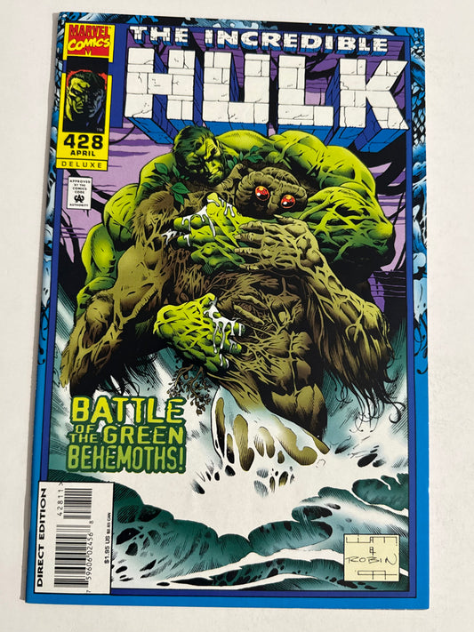INCREDIBLE HULK #428 NM-  Liam Sharp Cover