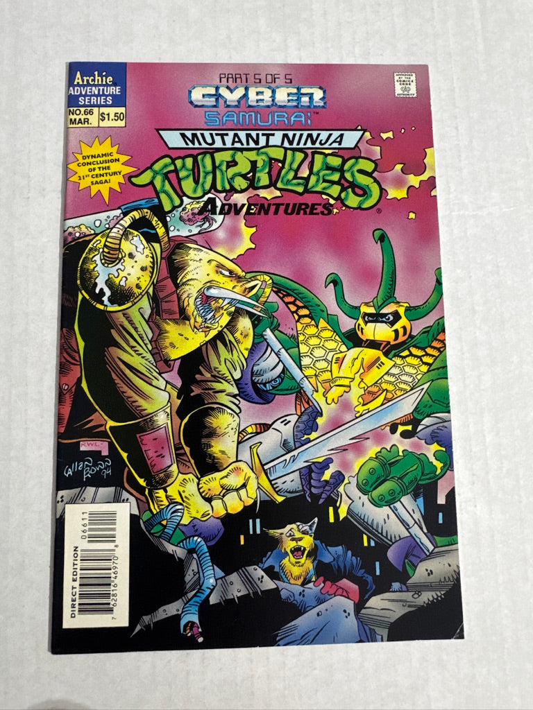 TEENAGE MUTANT NINJA TURTLES ADVENTURES #64 VF-