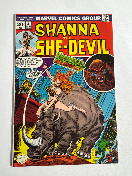 SHANNA THE SHE-DEVIL #4 VG/FN 1ST APPEARANCE
