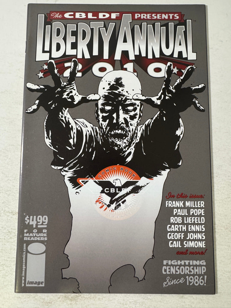 CBLDF LIBERTY ANNUAL 2010 B/W Charlie Adlard Walking Dead Variant
