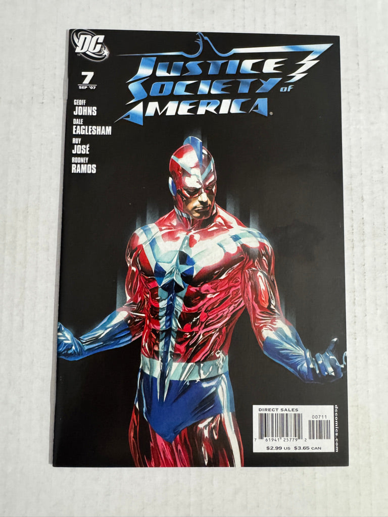 JUSTICE SOCIETY OF AMERICA #7 Vol 3 NM Alex Ross Cover 1ST APPEARANCE