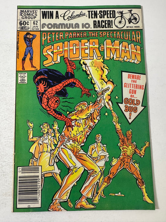 SPECTACULAR SPIDER-MAN #62 FN NEWSSTAND