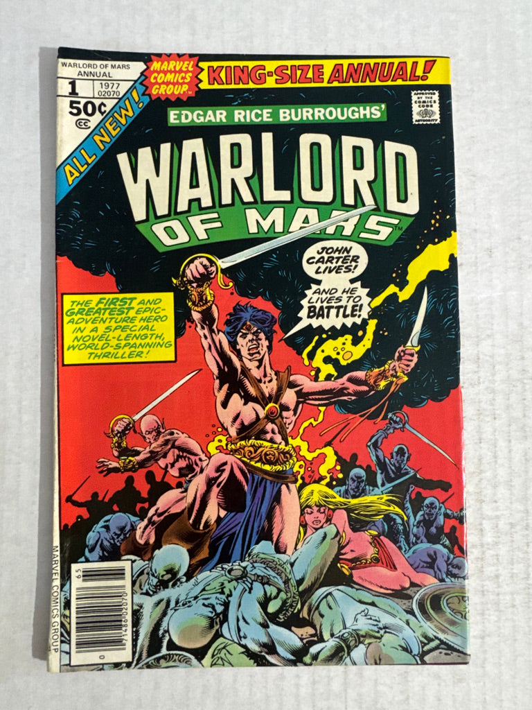 JOHN CARTER WARLORD OF MARS ANNUAL #1 VG/FN