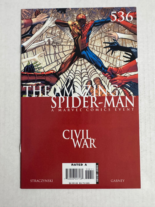 AMAZING SPIDER-MAN #536 NM Ron Garney Cover