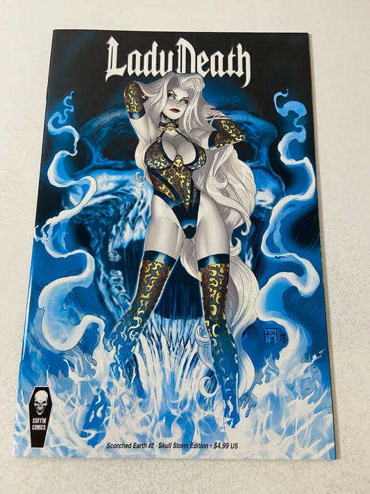 LADY DEATH Scorched Earth #2 NM Skull Storm Edition Variant