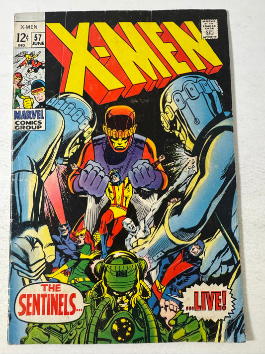 X-MEN #57 GD Neal Adams Cover 1ST APPEARANCE