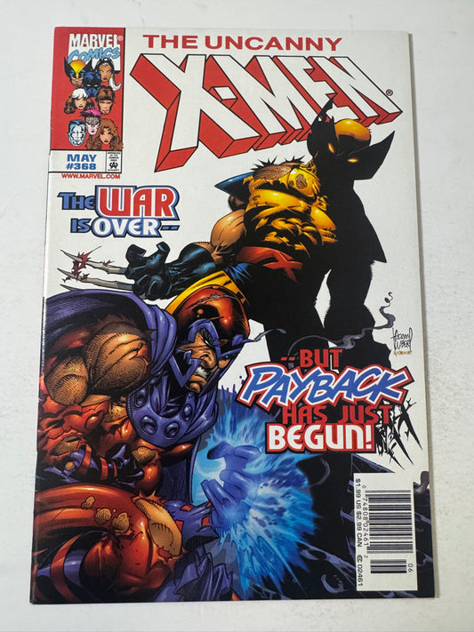 UNCANNY X-MEN #368 VF+ Adam Kubert Cover NEWSSTAND