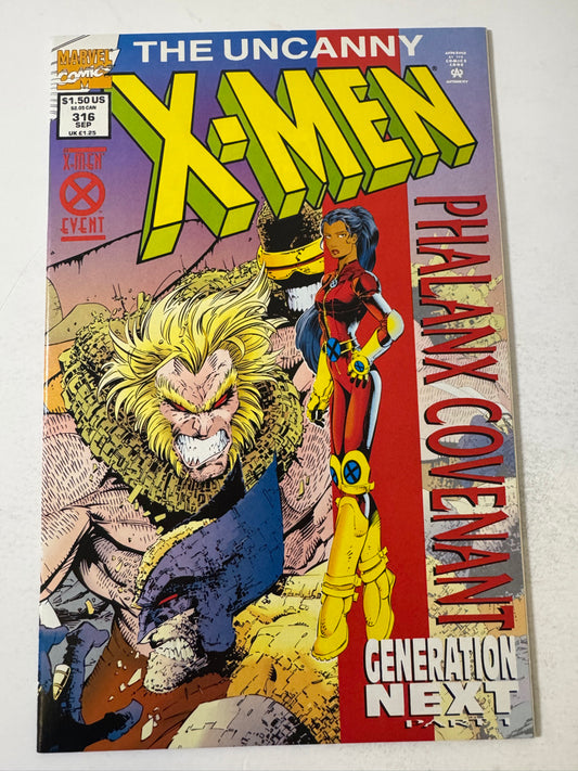 UNCANNY X-MEN #316 NM Joe Madureira Red Stripe Variant  1ST APPEARANCE