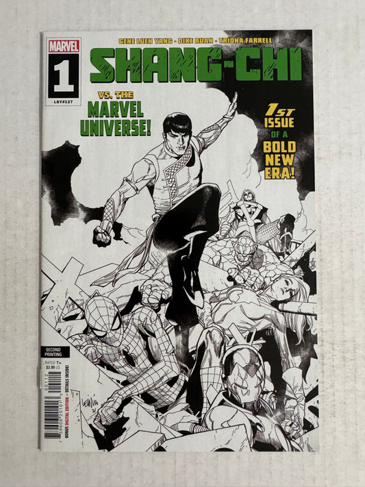 SHANG CHI #1 Vol 2 NM B/W Leinil Yu 2nd Print Variant