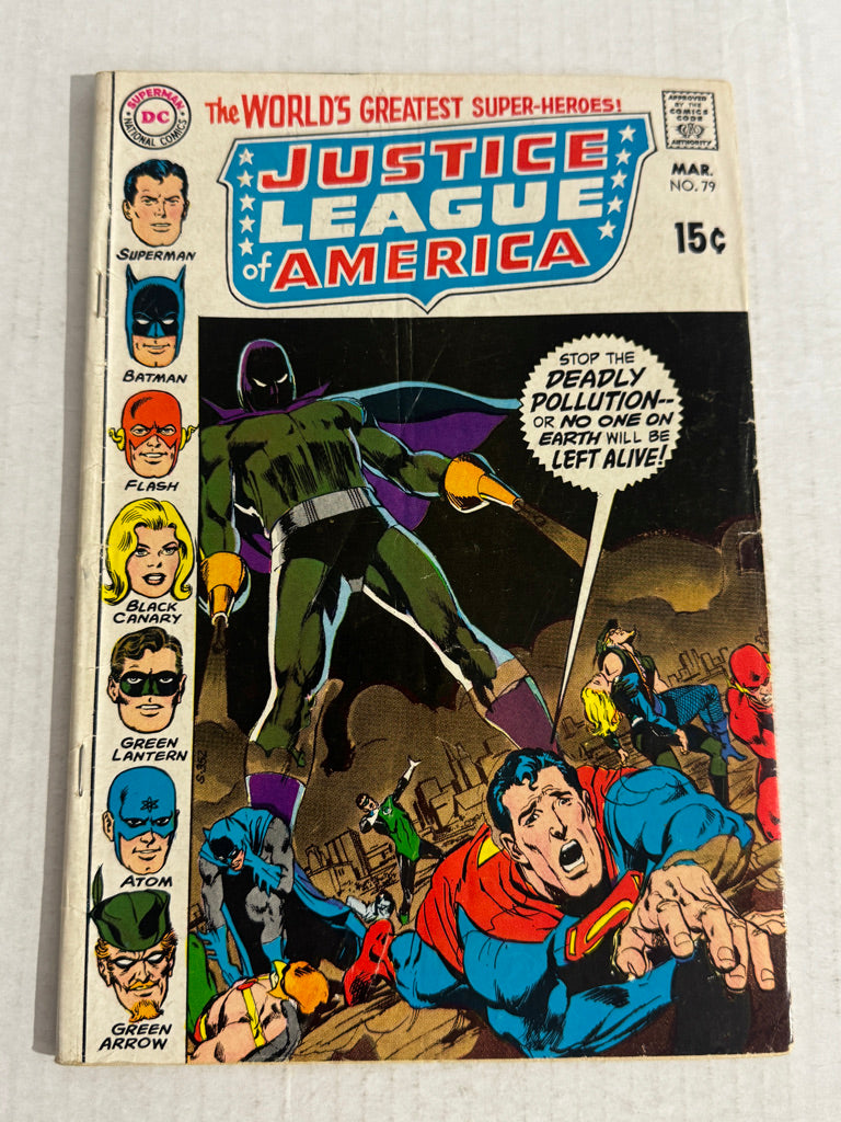 JUSTICE LEAGUE OF AMERICA #79 GD/VG Neal Adams Cover