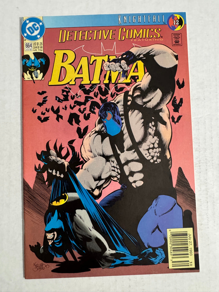 DETECTIVE COMICS #664 VF/NM  Kelley Jones Cover NEWSSTAND