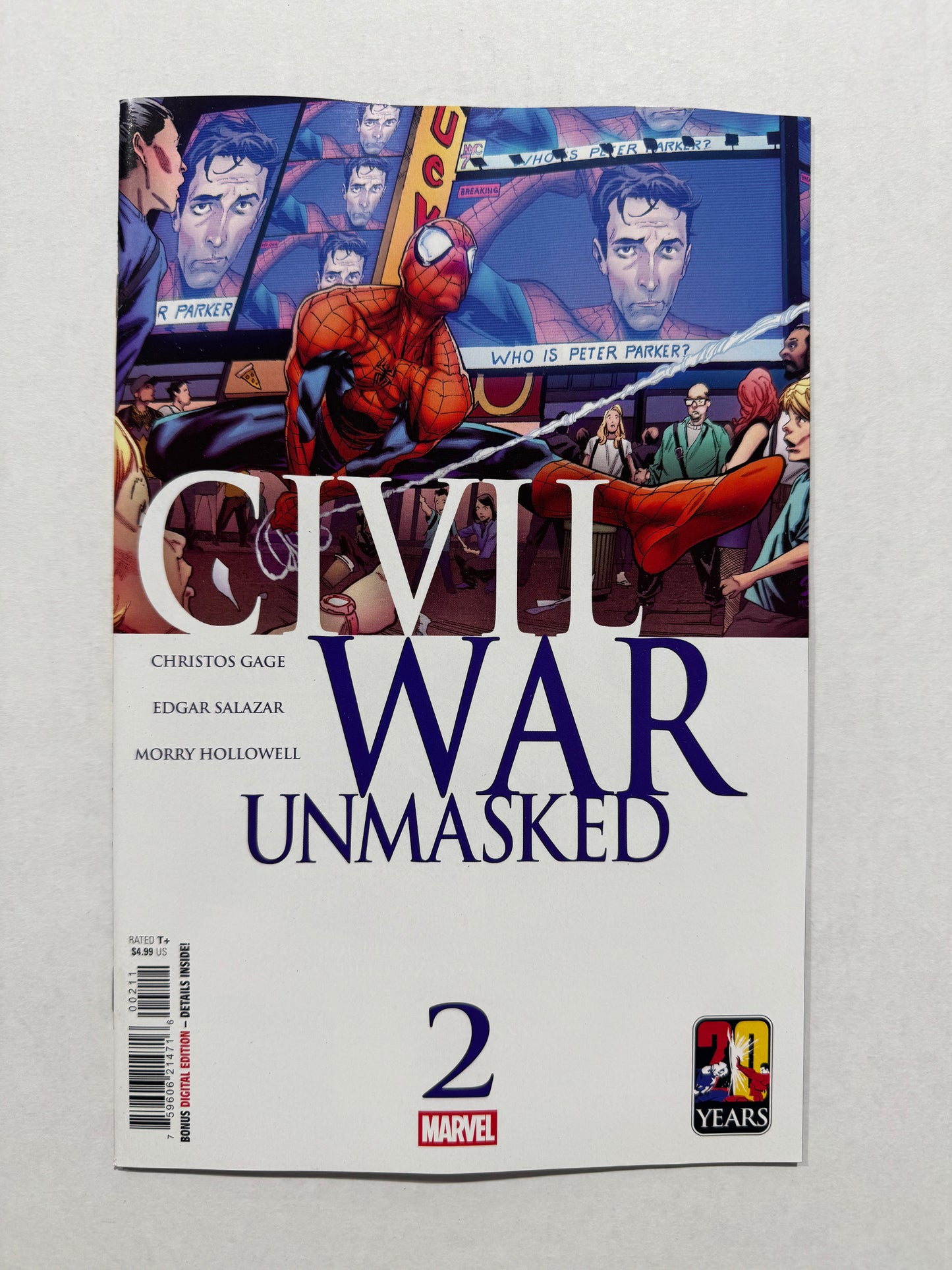 CIVIL WAR UNMASKED #2 NM