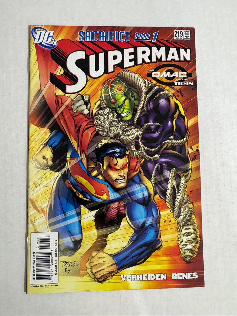 SUPERMAN #219 Vol 2 NM Ed Benes Cover