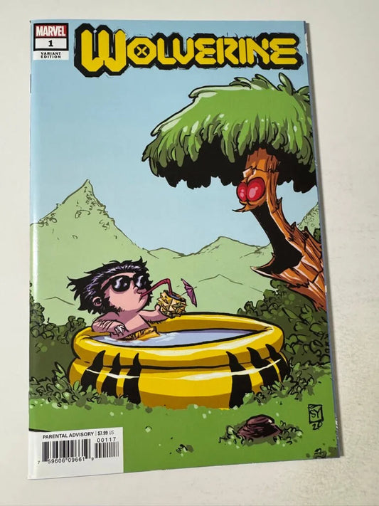 WOLVERINE #1 Vol 6 NM- Skottie Young Variant 1ST APPEARANCE