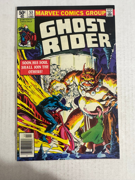GHOST RIDER #53 NEWSSTAND 1ST APPEARANCE