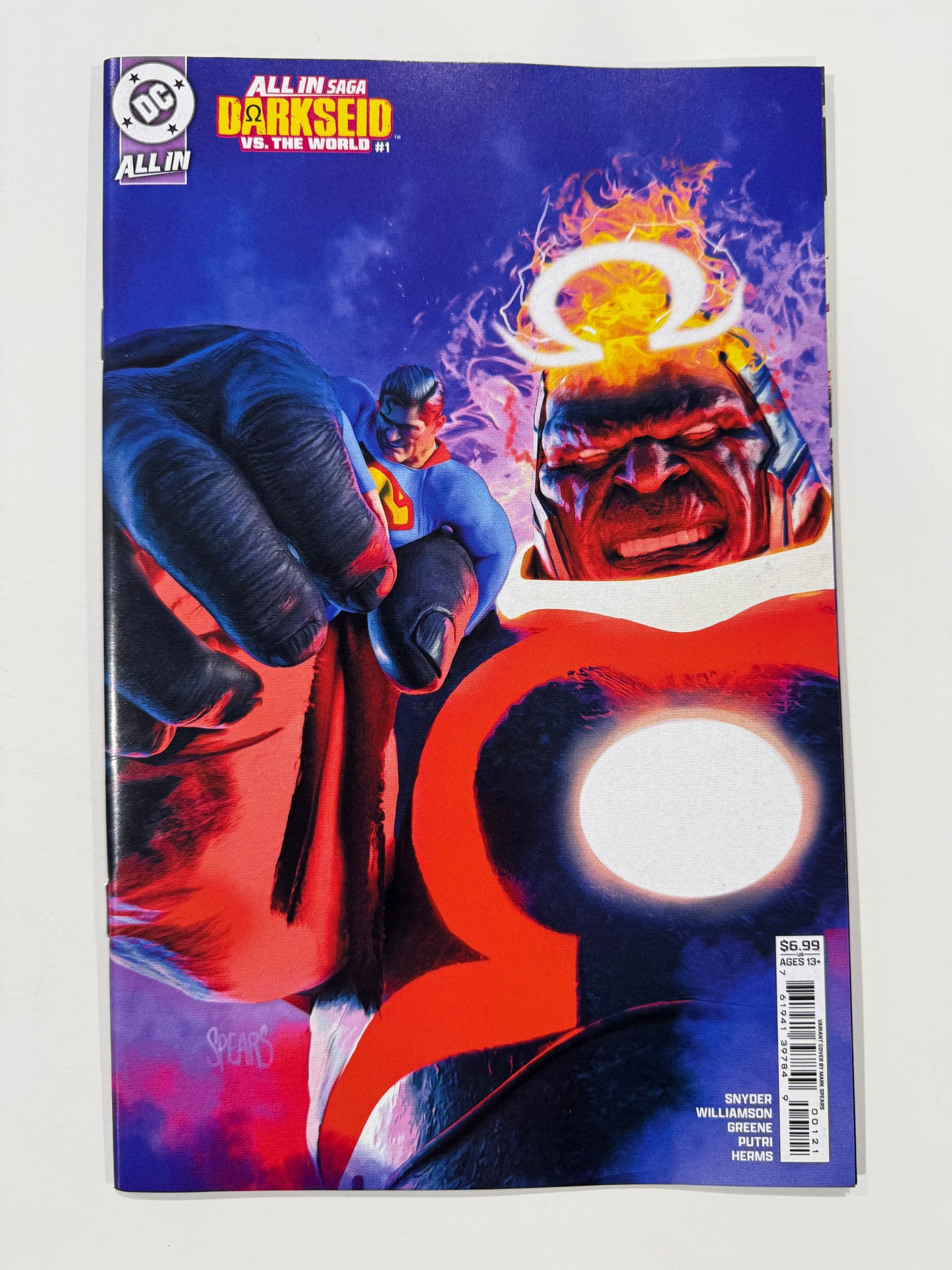 DC ALL IN SAGA: DARKSEID VS. THE WORLD #1 NM Cover B Mark Spears Variant