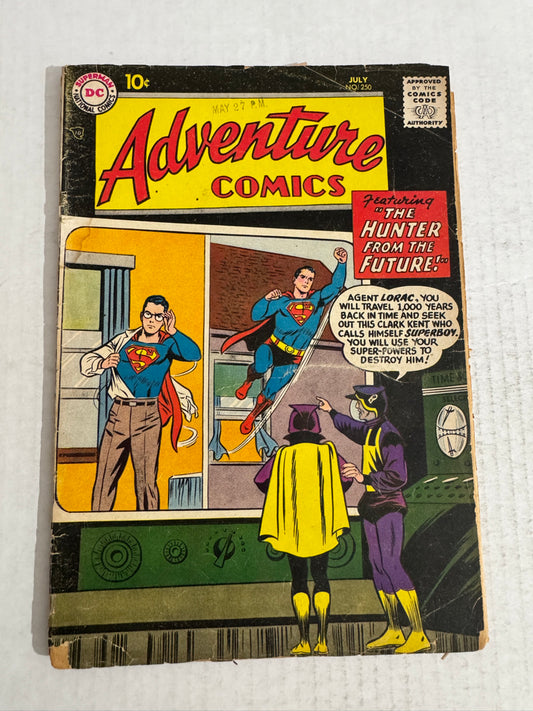 ADVENTURE COMICS #250 GD