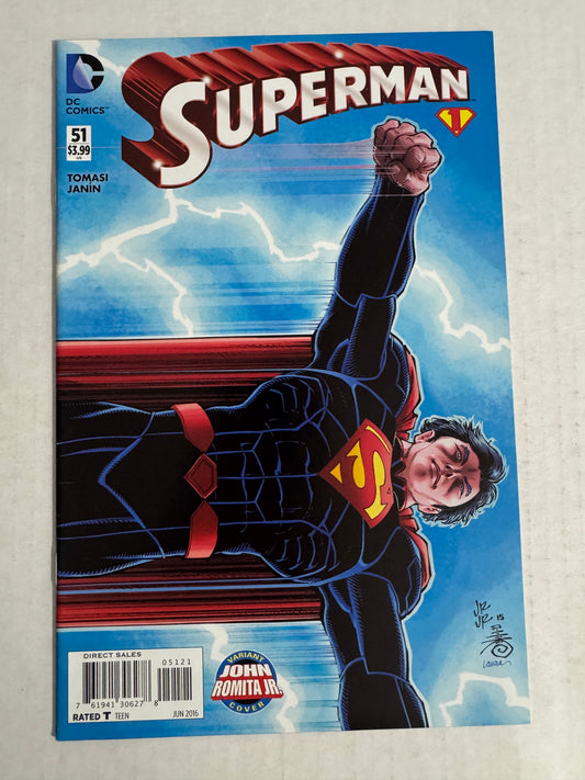 SUPERMAN #51 Vol 3 NM- John Romita Jr Variant