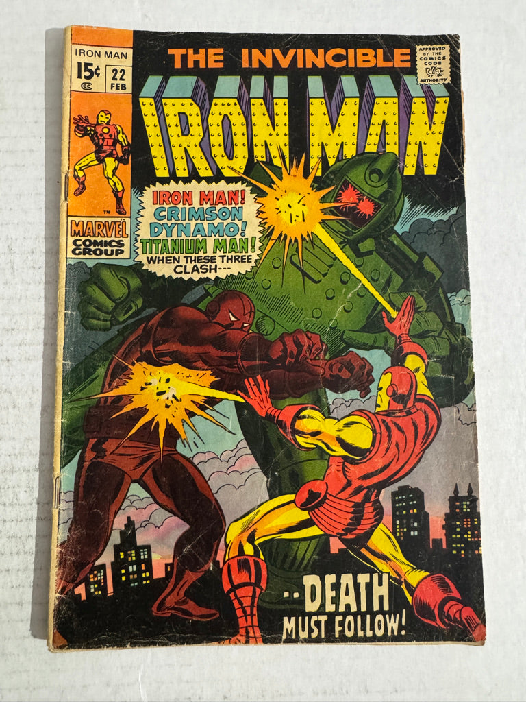 INVINCIBLE IRON MAN #22 GD+