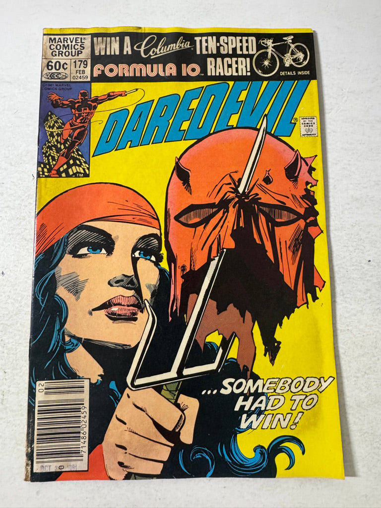 DAREDEVIL #179 GD Frank Miller Cover NEWSSTAND