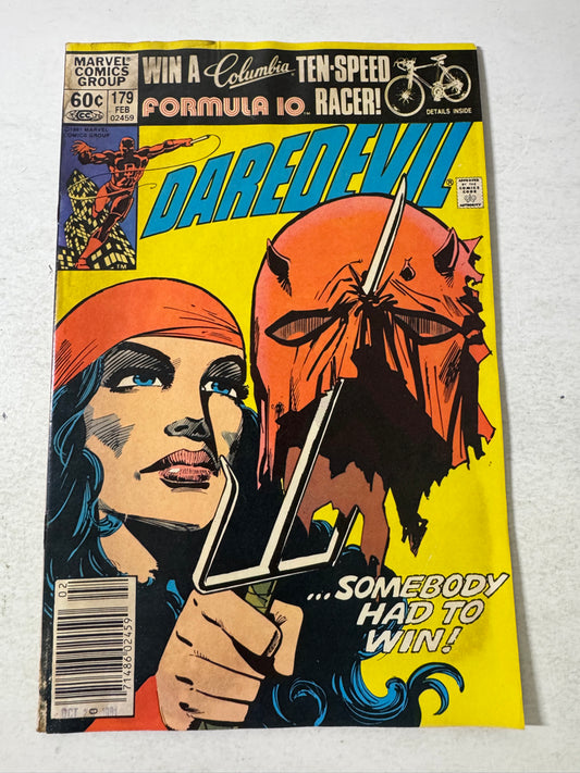 DAREDEVIL #179 GD Frank Miller Cover NEWSSTAND