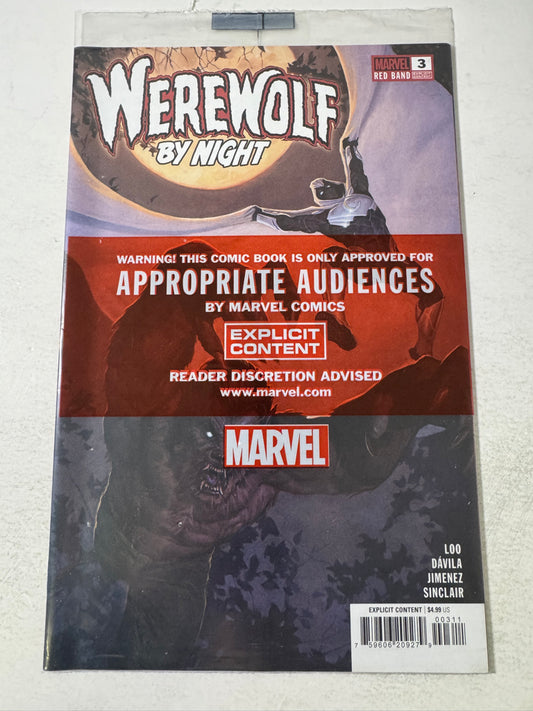 WEREWOLF BY NIGHT #3 NM Gist Cover Sealed Red Band